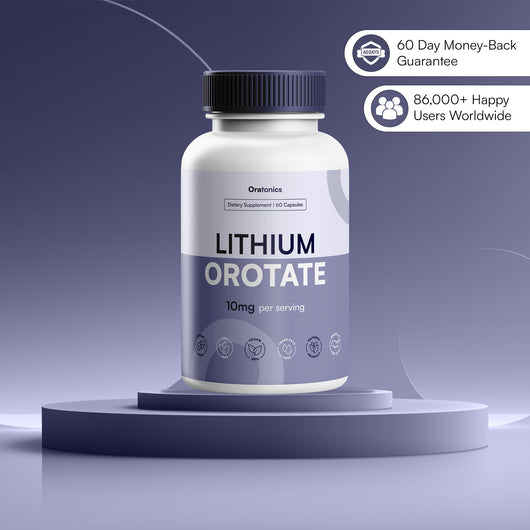 Mood, Stress & Anxiety Balance Capsules | 10mg Lithium Orotate