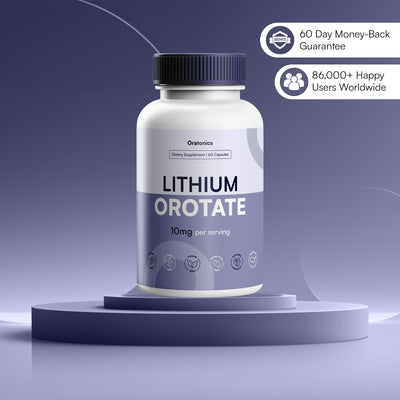 Mood, Stress & Anxiety Balance Capsules | 10mg Lithium Orotate