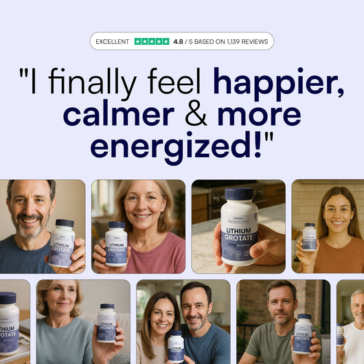 Mood, Stress & Anxiety Balance Capsules | 10mg Lithium Orotate