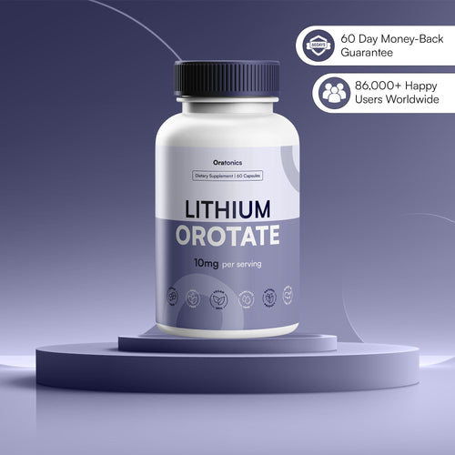 Mood, Stress & Anxiety Balance Capsules | 10mg Lithium Orotate